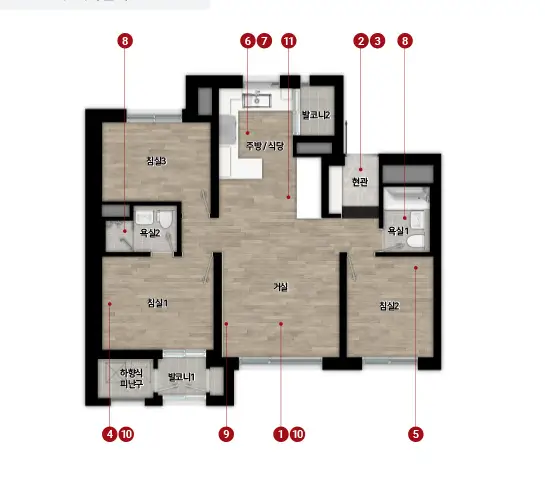 힐스테이트 광명11 분양가 입지 주차대수 모델하우스 시세 평면도