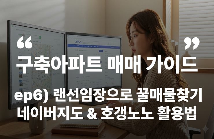 부동산 아파트 매매 랜선 임장 손품 저평가 구축 네이버부동산 호갱노노 차이 평형 세대수 입주년차 가격 분위지도 갭가격 시세 실거래 부동산앱 추천